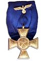 Medal za Długoletnią Służbę w Wehrmachcie – wstążka łukowa podkładana pod insygnium na modę niemiecką