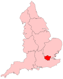 The geographical scope of the plan is the London region England Region - London.svg