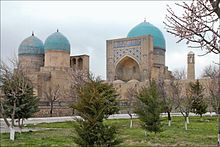 Ensemble Dorout Tilovat (Shahrisabz) (6018370667).jpg