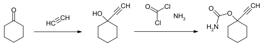 Synthese von Ethinamat