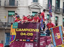 חגיגות הניצחון בברצלונה