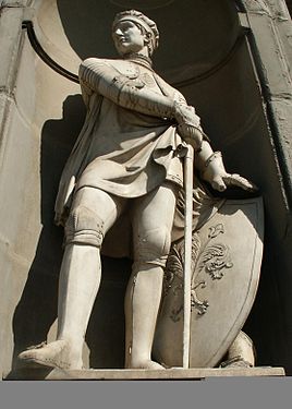 Statue de Farina degli Uberti, piazzale degli Uffizi.