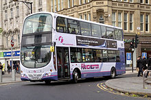 First Greater Manchester operate bus services in northern-Greater Manchester. First Greater Manchester.jpg