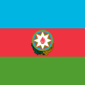 Vlajka ázerbájdžánského prezidenta Poměr stran: 1:1