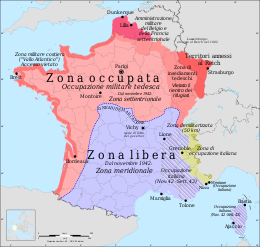 Occupazione italiana della Francia meridionale - Localizzazione