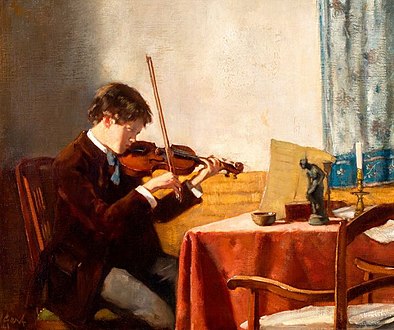 Hans Kindler as a Young Violinist