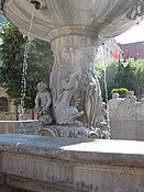 The base of the fountain