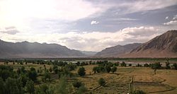 A pleasant view of a valley in the Gizab District