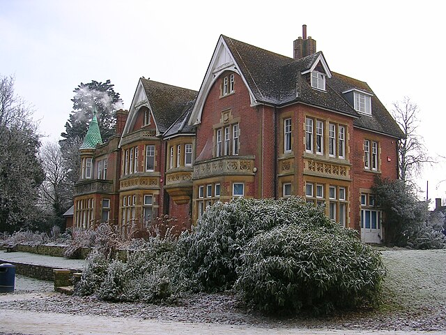 Goff's Park House, Crawley, no inverno