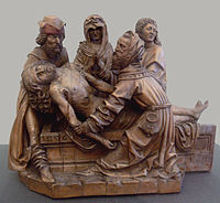 Wood Entombment in Munich, dated 1496