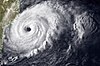 Hurricane from satellite