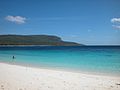 Praia de Jaco, e ao fundo a costa de Timor durante a estação seca...