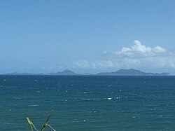 Le canal des Saintes depuis Vieux-Fort.