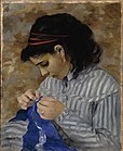 ピエール＝オーギュスト・ルノワール, Lise Sewing, 1866