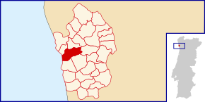 Localização no município de Vila do Conde