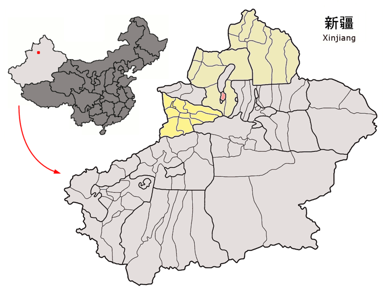 File:Location of Kuitun within Xinjiang (China).png