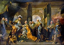 The coronation of Louis XVI of France (Gabriel Francois Doyen, 1775) Louis XVI Chevaliers du Saint-Esprit.jpg