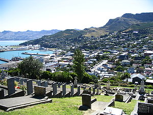 Lyttelton on a sunny day