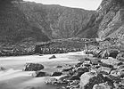 Ei bru i Måbødalen på 1880-tallet. Foto: Axel Lindahl