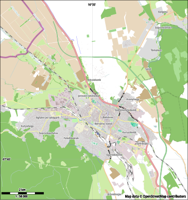 Pozíciós térkép Sopron