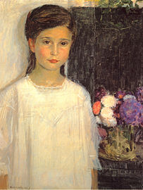 Maximilian Kurzweil, Mira Bauer, Öl auf Leinwand, 66,3 x 52,5 cm, 1908