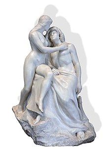 La Muse et le poète, marbre, musée des Beaux-Arts de Gaillac.