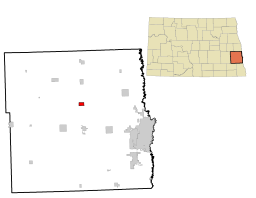 Amenia i Cass County och North Dakota