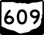 State Route 609 marker