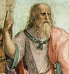 Plato trên họa phẩm Scuola di Atene của Raphael, 1509