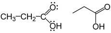 Propionic acid structure.png