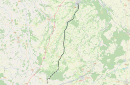 Spoorlijn Échauffour - Bernay op de kaart