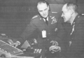 CINCSAC General Joseph J. Nazzaro with Commander of North American Aerospace Defense Command (NORAD) General Raymond J. Reeves during a visit to NORAD Headquarters at Peterson Air Force Base, Colorado 1967.