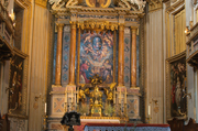 Visione d'insieme delle tre tavole nell'abside della Chiesa Nuova.