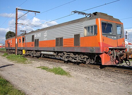 No. 14-002 on a goods train at Stikland, Cape Town, 15 August 2006