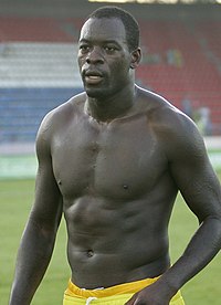 Samba pictured after the match while playing for Anzhi Makhachkala. Samba Christopher.jpg