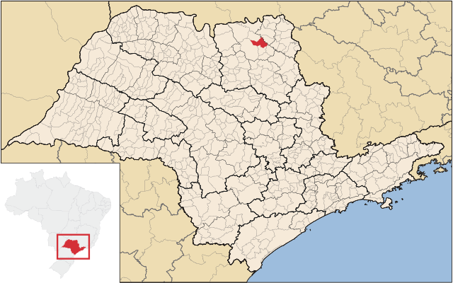 Localização de São Joaquim da Barra em São Paulo