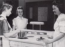 Shimer College Home Economics cooking 1942 Shimer College Home Economics cooking 1942.jpg