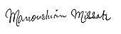 signature de Missak Manouchian