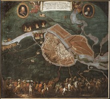 Depiction of Russian troops in 1611 Slaget vid Novgorod 1611 (Johan Hammer) - Nationalmuseum - 35876.tif