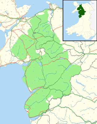 Location map Wales Snowdonia