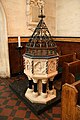 St Albans English Church. Baptismal font