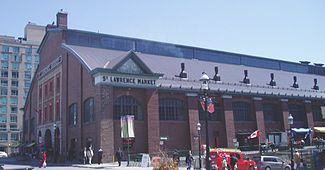 St. Lawrence Market, a central structure to the area.