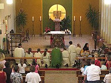 A Catholic Mass at St. Maria Church, Sehnde, Germany, 2009 St Maria Sehnde Gottesdienst.jpg