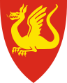 Stjørdals kommunevåpen viser en linnorm med to føtter, symbolet på djevelen i Stiordølafylkis segl fra 1344. En heraldisk drage har vanligvis fire føtter.