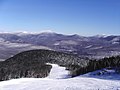 Sunday River from the Jordan Bowl, with Old Speck Mountain on center horizon.