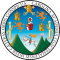 Escudo de la Universidad de San Carlos de Guatemala (Guatemala).