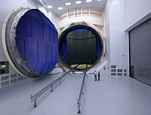 Vacuum Chamber A prepared for the James Webb Space Telescope, 2014 Vacuum Chamber A with Clean Room for James Webb Telescope.jpg