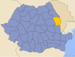 Повіт Васлуй на мапі Румунії