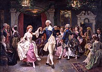 Джордж Вашингтон на балу после победы при Йорктауне, 1781 год