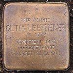 Stolperstein für Getta Eisenheimer (Glockengasse 6)